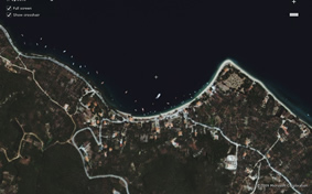 Flash satellite map