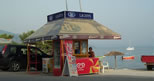 Kiosk, nur im Sommer geöffnet